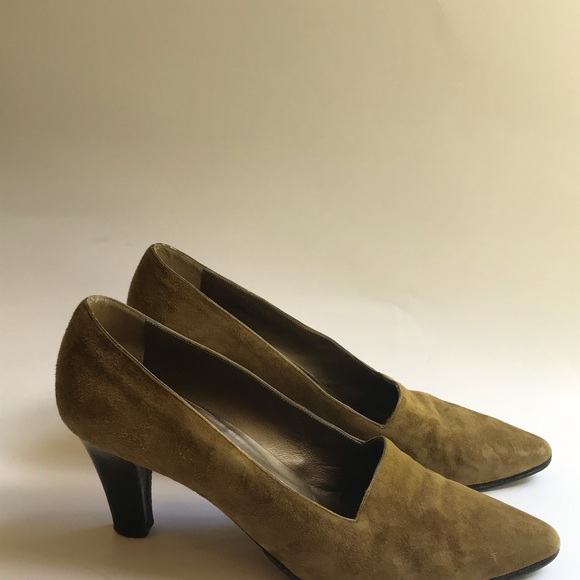 SOLD❗️❗️Vintage YVES SAINT LAURENT suede heels - Picture 6 of 10